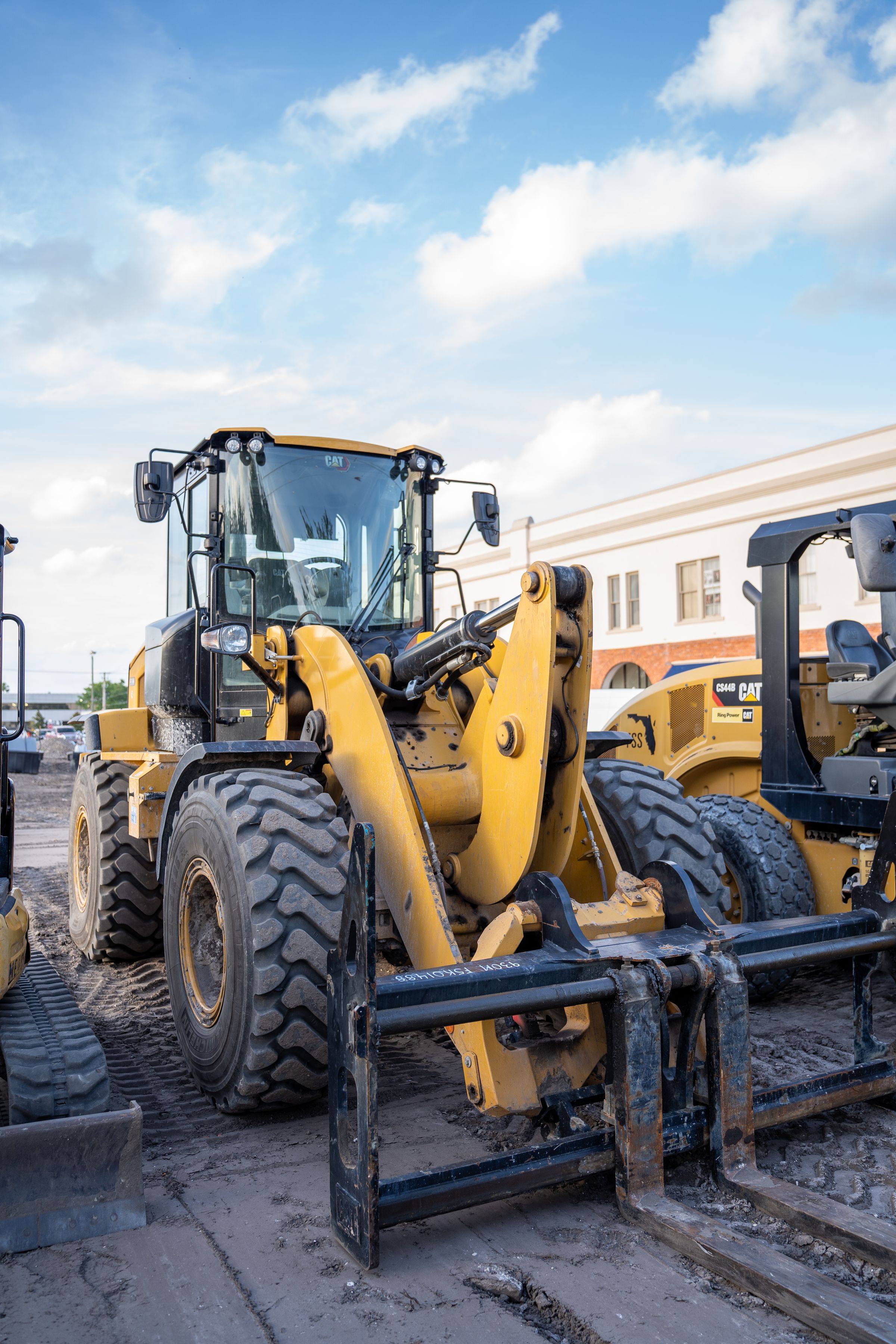 Bulldozer at a construction site